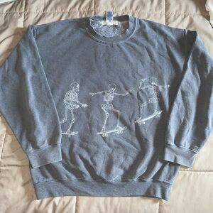 Urban Outfitters - Project Social T Skateboard Skeletons (gray)